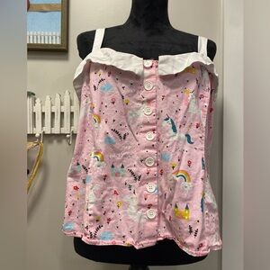 Unique vintage unicorn top sz 2X/18